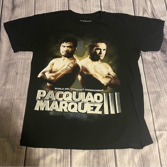 Pacquiao Vs Marquez III Toprank T Shirt - Picture 1 of 3